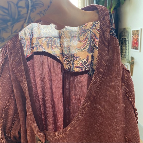 BKE | Burgundy Boho Blouse - Picture 6 of 6